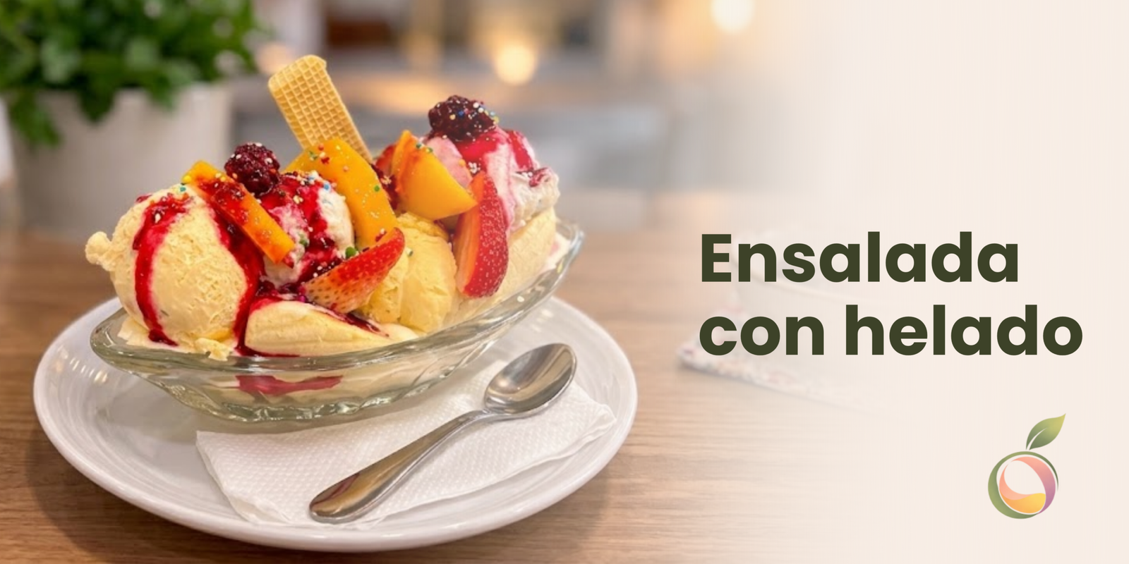 ensalada con helado origen